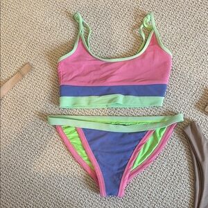 Beach Riot Pink and Blue Bikini